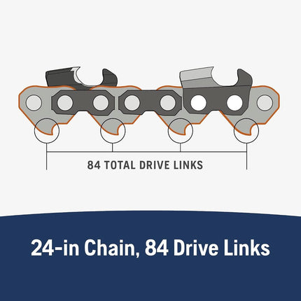 Husqvarna S83G-24 X-Cut S83G Chainsaw Chain, Grey
