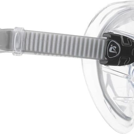 Cressi Big Eyes Evolution Crystal Mask - Revolutionary Adult Diving and Snorkeling Mask Crystal Silicone, Transparent/Blue Black, One Size