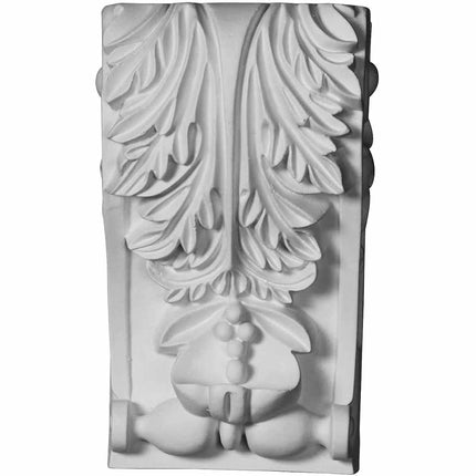 Ekena Millwork COR04X03X07LE 4" W x 3 3/8" D x 7 1/8" H Leaf Corbel, White