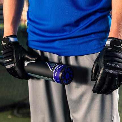 Gant de frappe de baseball adulte pour homme B-130 de Mizuno, noir/anthracite, très grand