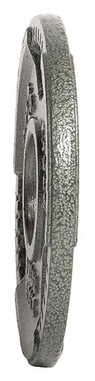 Sporzon! Cast Iron Olympic 2-Inch Grip Plate Weight Plate for Strength Training, Weightlifting and Crossfit, Single, Gray