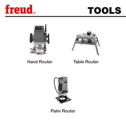Freud 50-105: 9/16" (Dia.) Top Bearing Flush Trim Bit with 1/4" Shank, 3/4" Carbide Height
