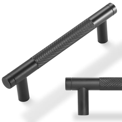 POVEFONK 10 Pack 3-3/4 inch(96mm) Matte Black Kitc