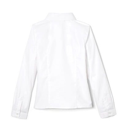 Chemise Oxford à manches longues, résistante aux plis, pour filles French Toast, blanc, taille 10