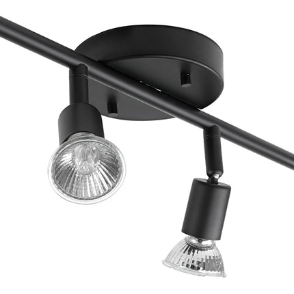 Globe Electric 59354 4-Light Track Lighting, Matte Black, Track Lighting, Track Ceiling Light, Track Lighting Kit, Ceiling Lights, Ceiling Light Fixture, Kitchen Island, Dining Light Fixture