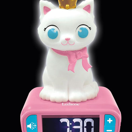 LEXIBOOK, Kitten Nightlight Alarm Clock, RL800KT
