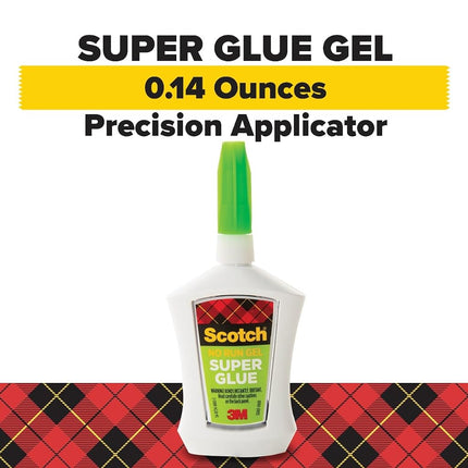 Scotch 0.5g Single Use Super Glue No - Run Gel (Pack of 4)