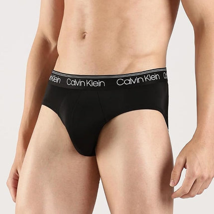 Calvin Klein Men 3 Pack Micro Stretch Wicking Hip Brief NB2568 - - Medium