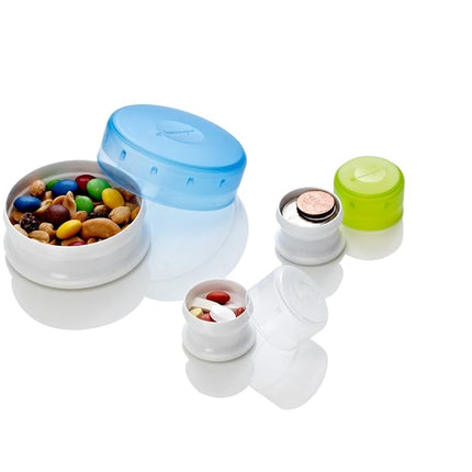 humangear GoTubb 3 Pack Travel Container - Clear/Green/Blue, Small, 14 cc