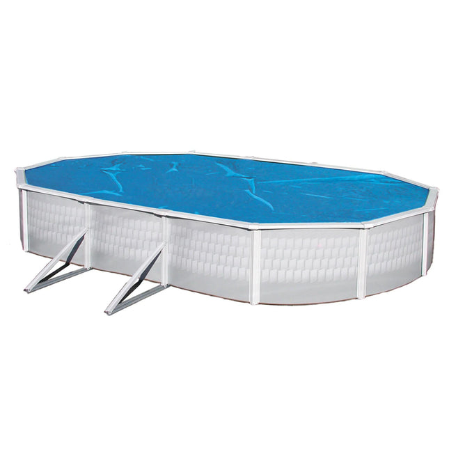 Couverture solaire Blue Wave NS132 8 mil pour piscines ovales hors-sol, 3,6 m x 5,4 m, bleue