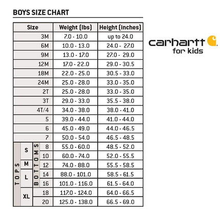 Carhartt Baby Boys' Canvas Overall Flannel Lined, Brown, 12 Months