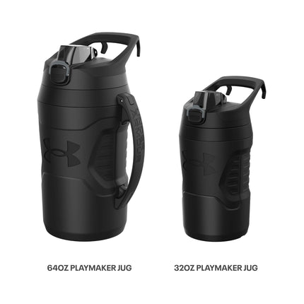 Botellas de agua aisladas Under Armour de 32 oz - Jarra de agua deportiva con asa, gancho para valla, resistente a fugas para béisbol, fútbol y más, botellas de agua de 32 oz, botella de agua deportiva aislada