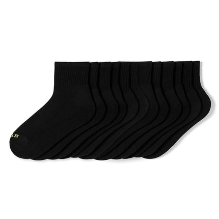 HUE Women's Mini Crew 6-pack Socks, Black, One Size UK