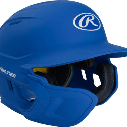 Rawlings | MACH ADJUST Batting Helmet with Extension Flap | Left Hand Batter | Senior (6 7/8" - 7 5/8") | Matte Royal