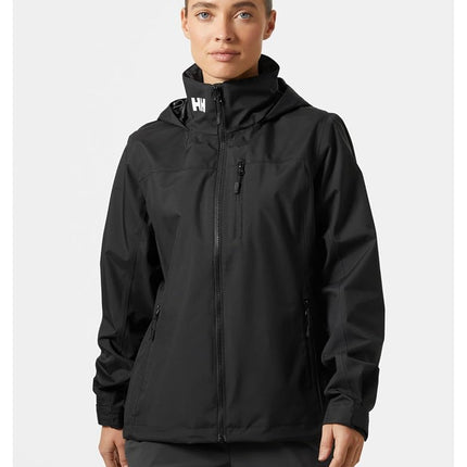 Helly Hansen Women's Crew Hooded Jacket, Black, M