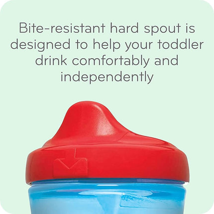 NUK First Essentials Hard Spout Sippy Cup, 10 Ounce, 4 Pack (Assorted-Aquatics)