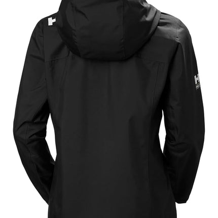 Helly Hansen Women's Crew Hooded Jacket, Black, S