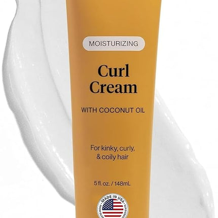 Kitsch Moisturizing Curl Cream for Curly, Wavy Hai