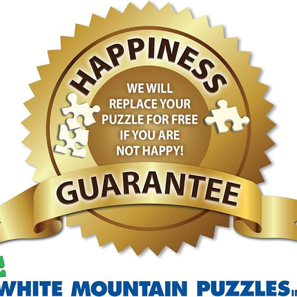 White Mountain 1000 Piece Jigsaw Puzzle Scenic Ocean Sunset Puzzles with Large Pieces Gift for Adults and Family 24"x30" - Art Studio