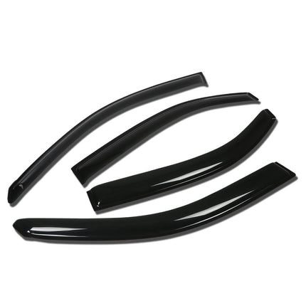 DNA Motoring WVS-179 Dark Smoke Vent Window Visor 