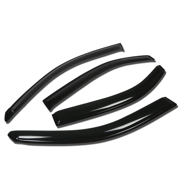 DNA Motoring WVS-179 Dark Smoke Vent Window Visor 