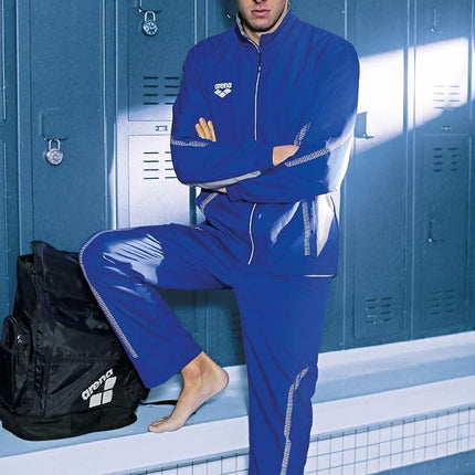 ARENA Chándal de calentamiento de equipo estándar ligero y deportivo, pantalones rojos, talla L