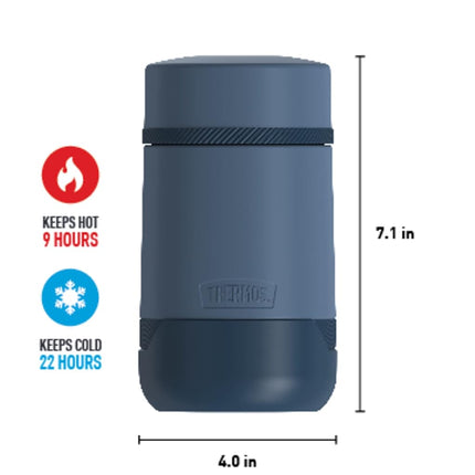 THERMOS ALTA Series by Stainless Steel Food Jar, 18 Ounce, Slate