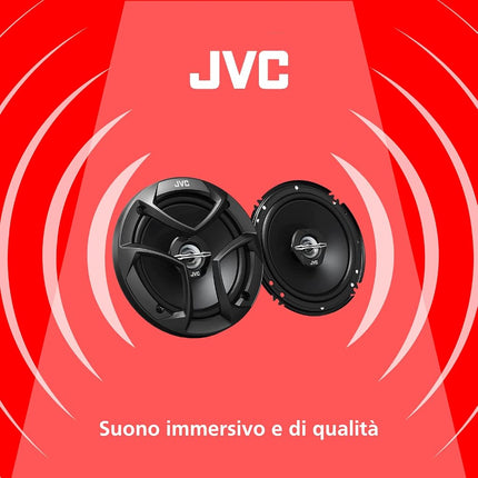 JVC CS-J620 Coaxial Speaker ( 6.5 inches / 16 cm, 2-way), Black