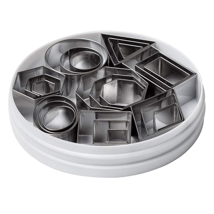 Ateco Plain Edge Geometric Shapes Cutters in Gradu