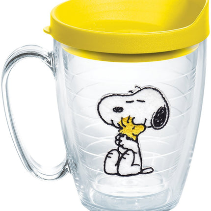 Tervis Peanuts Best Buddies Collection Snoopy Woodstock House Made in USA Double Walled Insulated Tumbler Travel Cup Keeps Drinks Cold & Hot, 16oz Mug, Felt