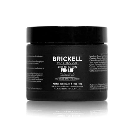 Brickell Men's Strong Hold Texturizing Pomade For 