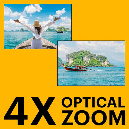 KODAK Pixpro WPZ2 - 16M Pixel Compact Digital Camera, Waterproof to 15m, Shockproof, 720p Video, 2.7" LCD Screen - Li-ion Battery, Yellow