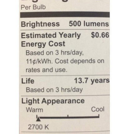 Focos LED regulables GE Relax EQ de 60 vatios con luz blanca suave en forma de vela (paquete de 6)