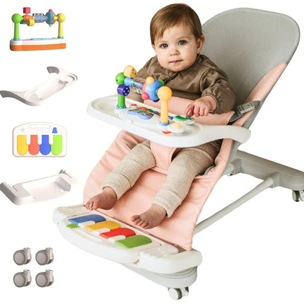 CuddoBaby Baby Bouncer 4-in-1 on Wheels, Detachabl