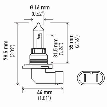 HELLA (9005) 12V Bulb