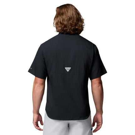 Columbia Camisa Tamiami II de manga corta para hombre, talla grande, Negro, 2X, Negro, 2X Tall