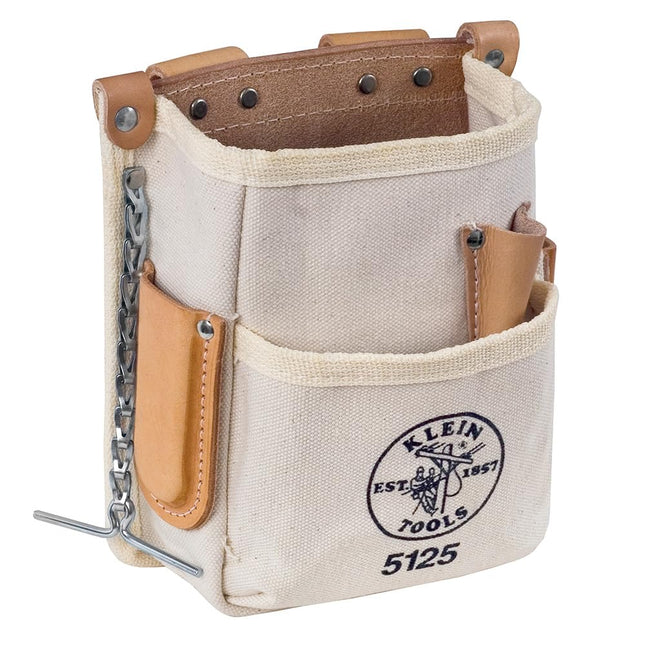 Klein Tools 5125 Canvas and Leather 5-Pocket Tool 