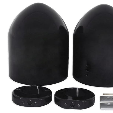 Pair Rockville MAC65B 6.5" Aluminum Wakeboard Tower Speaker Pod Enclosures, Black