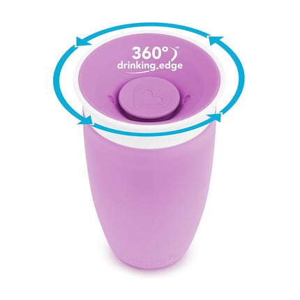 Munchkin� Miracle� 360 Toddler Sippy Cup, Pink/Purple, 10 Oz, 2 Count