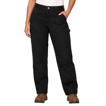Dickies Women's Flex Duratech Straight Fit Pants, Black, 4