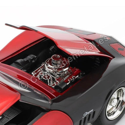 Jada 1:24 1969 Corvette con figura de Harley Quinn