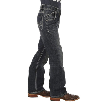 Wrangler Little Boys' 20x Vintage Boot Cut Jean, Canyon Lake, 3T Reg