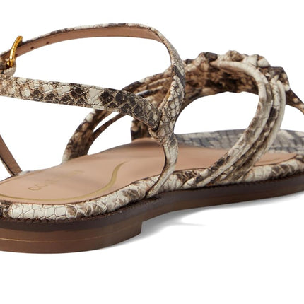 Cole Haan Women's Jitney Knot Sandal Flat, Sndlr Snke Prt Ltr, 5 UK
