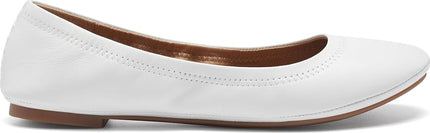 Lucky Brand Women's Emmie Ballet Flats (7 C/D US, Bright White)