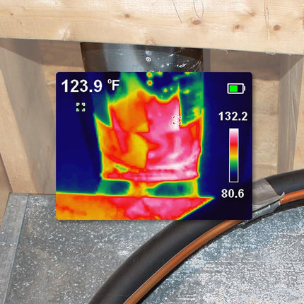 Rechargeable Thermal Imager, Over 10,000 Pixels with Three Color Pallettes and High and Low Temperature Points, Klein Tools TI250