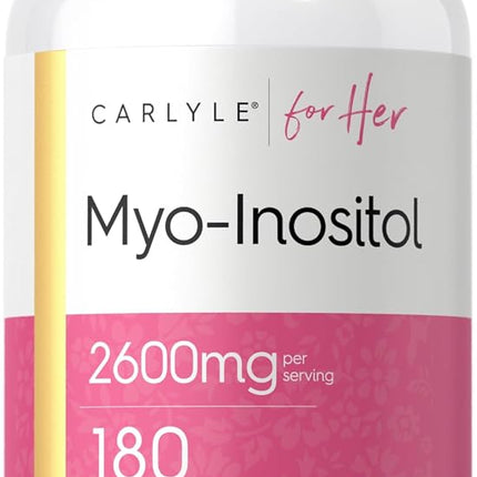 Myo-Inositol 2600mg | 180 Capsules | High Potency 