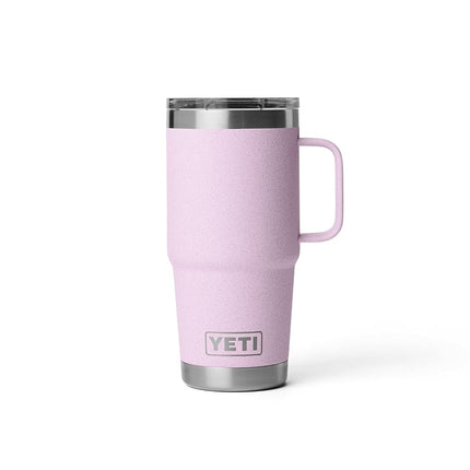 YETI Rambler 20 oz Travel Mug, Stainless Steel, Vacuum Insulated with Stronghold Lid, Cherry Blossom