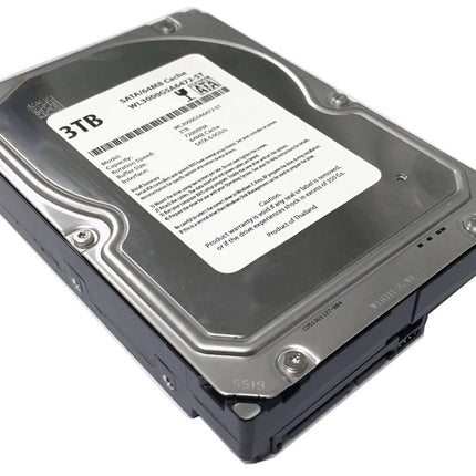 Disco duro de escritorio WL de 3 TB 7200 RPM 64 MB de caché SATA 6.0 Gb/s de 3,5" (para servidor, RAID, NAS, DVR, PC de escritorio) con 1 año de garantía