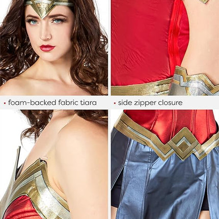Rubies 701000L000 Dc Comics Wonder Woman 84 Costume Set Adult Sized, Women, Multicolour, 14-16 Halloween