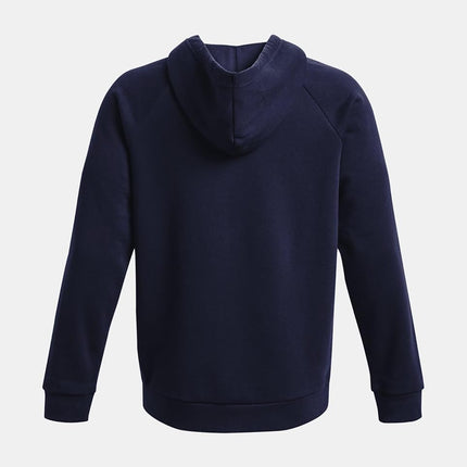 Under Armour Men's Rival Fleece Full Zip Hoodie Sweatshirt Hooded, opaco, Midnight Navy, S Tall